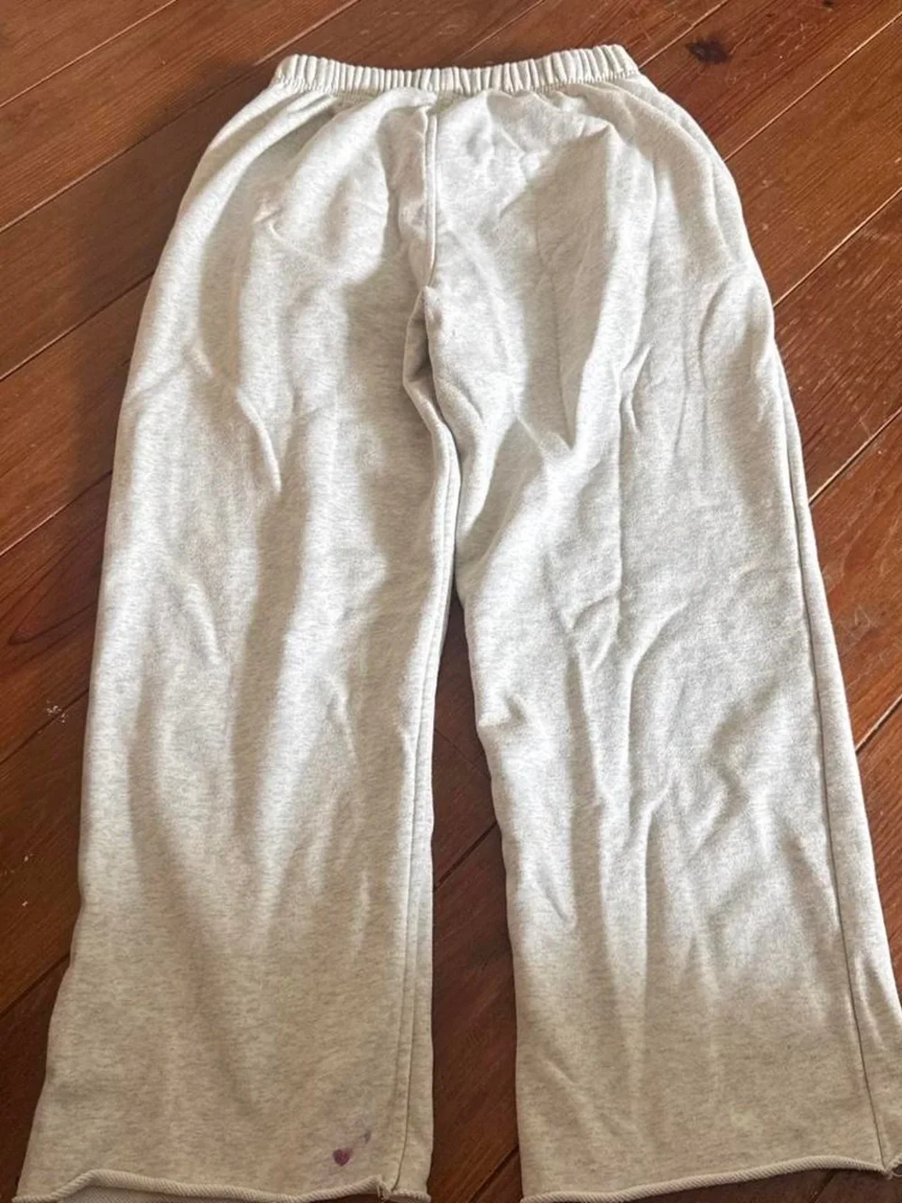 Kids Light Gray Sweat Joggers with Elastic Waistband